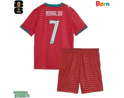 Portugal Cristiano Ronaldo #7 Replika Babytøj Hjemmebanesæt Børn VM 2026 Kortærmet (+ Korte bukser)